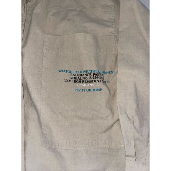 Vtg Gitano Men’s Shirt Sleeve Button‎ Up Shirt Size L Aviator Airborne A21 - Picture 2 of 7